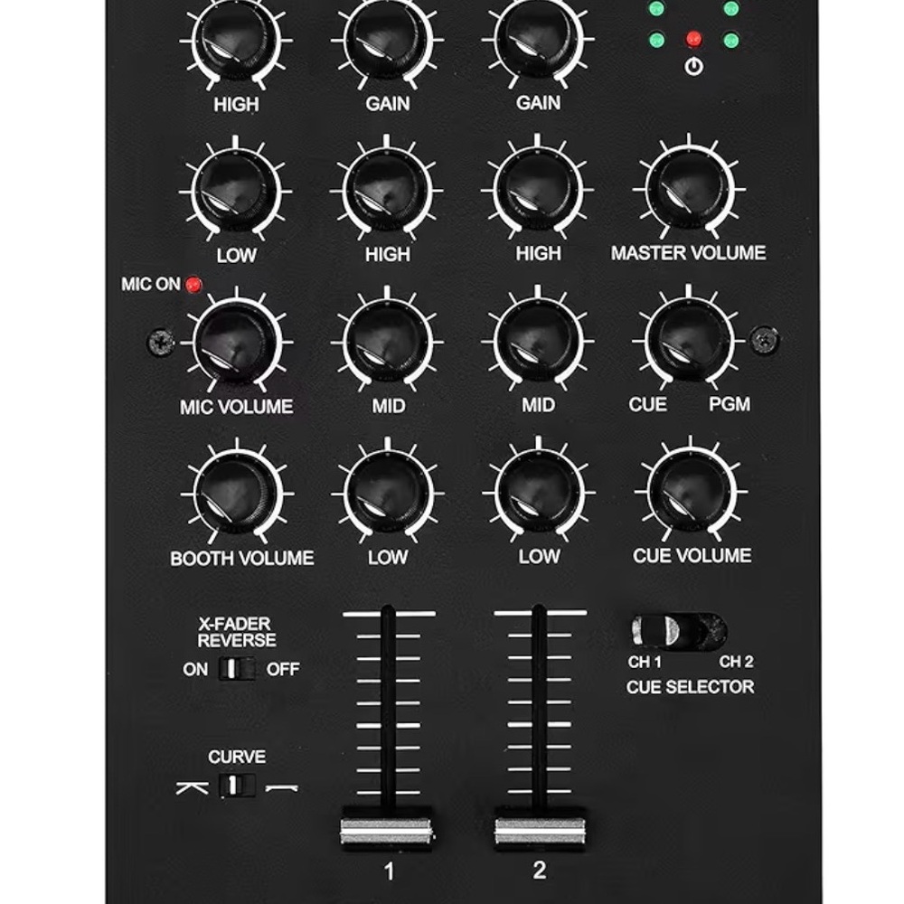 Gemini MXR-01 BT 2-Channel Professional DJ Mixer with Bluetooth Input  ***NEW***